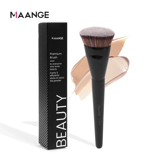 Achieve Flawless Skin with the Flat Round Foundation Brush - Your Essential Makeup Tool for Perfect Blending and Application