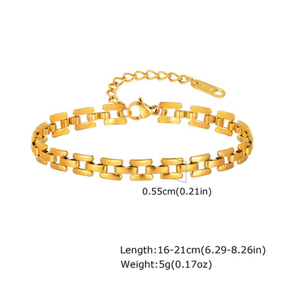 Imen Beauty Gold Plated Watch Strap Bracelet