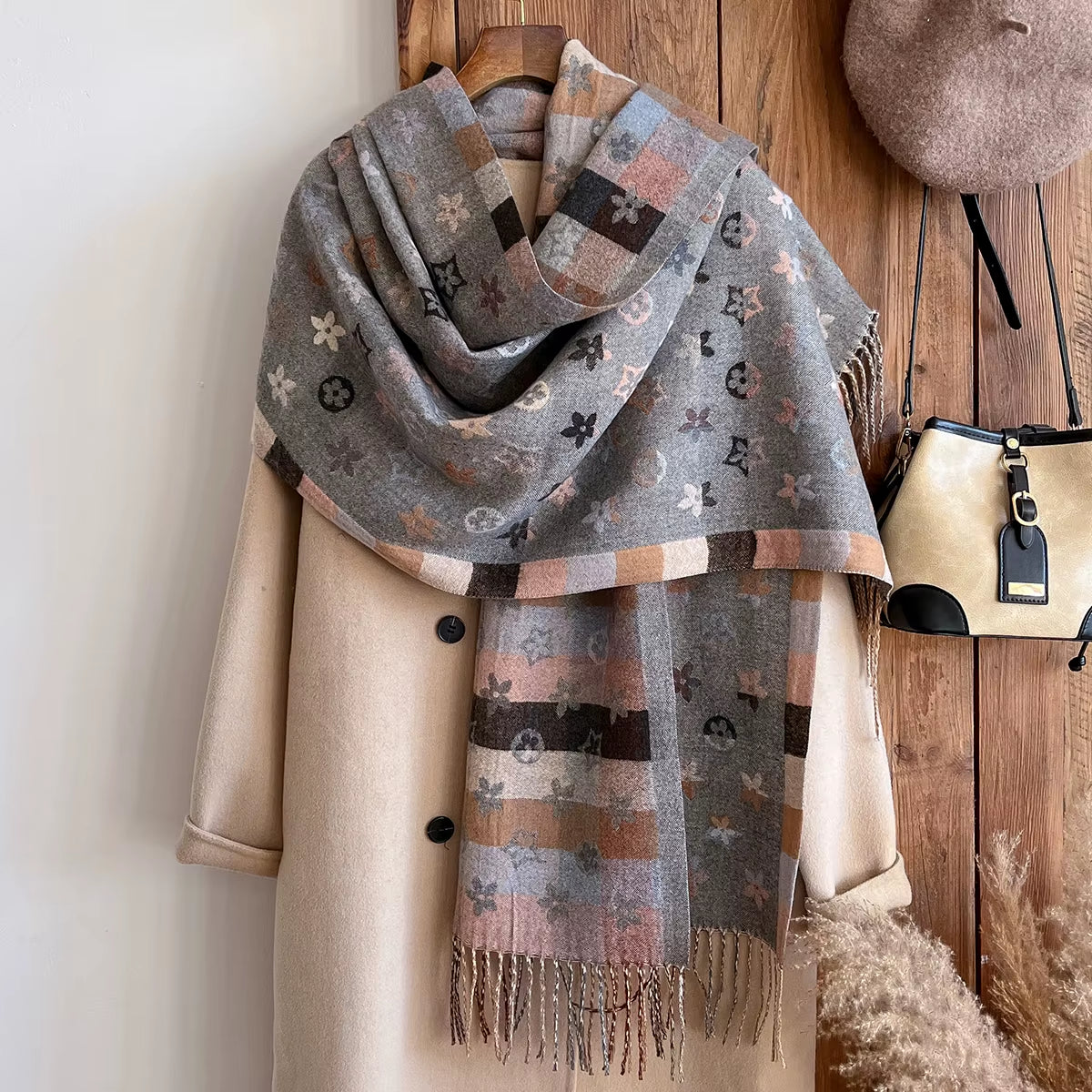 Imen Beauty Cashmere Winter Scarf