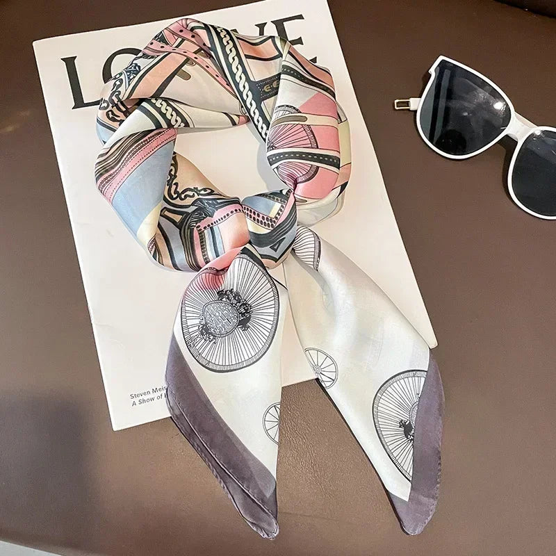 Imen Beauty Silk Scarf & Hairband Set