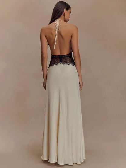 Imen Beauty Backless Maxi Dress