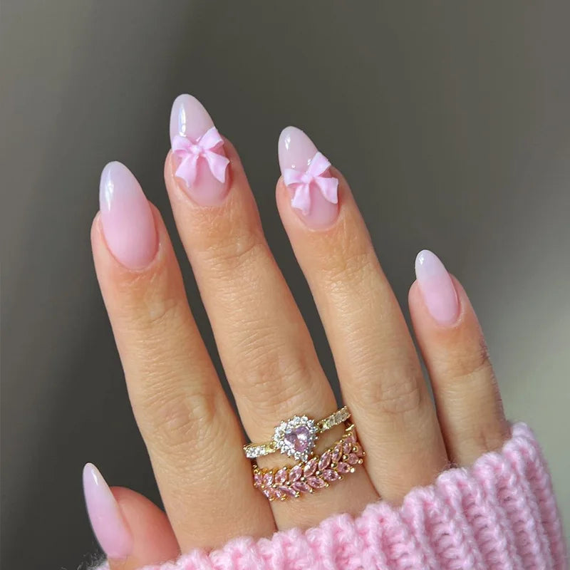 Imen Beauty Bow Press-On Nails