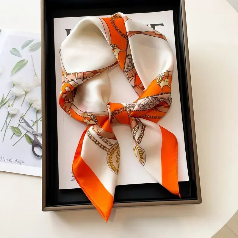 Imen Beauty Silk Scarf & Hairband Set