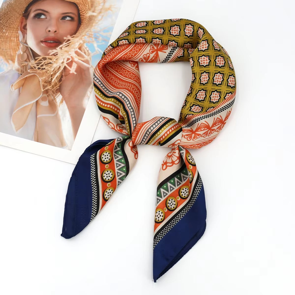 Imen Beauty Silk Scarf & Hairband Set