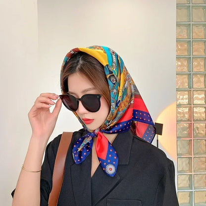 Imen Beauty Silk Scarf & Hairband Set