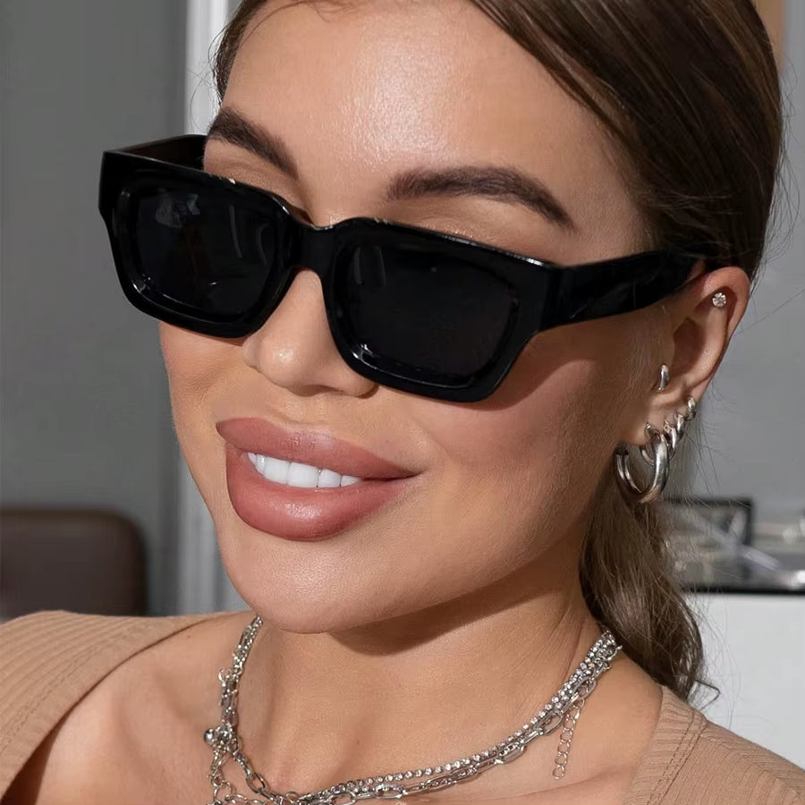 Imen Beauty Mini Square Retro Sunglasses