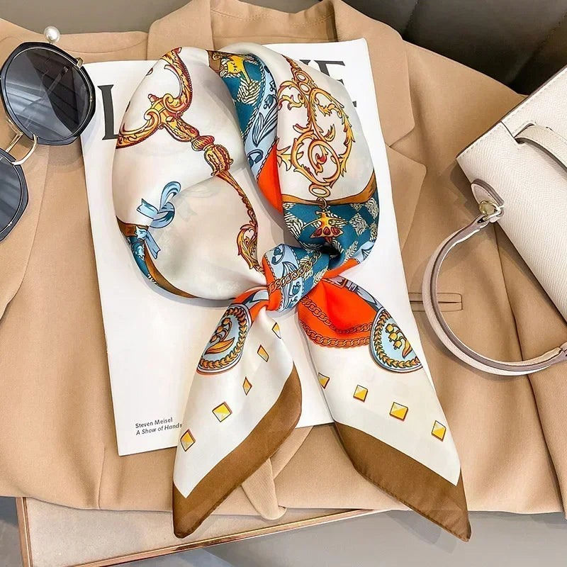 Imen Beauty Silk Scarf & Hairband Set