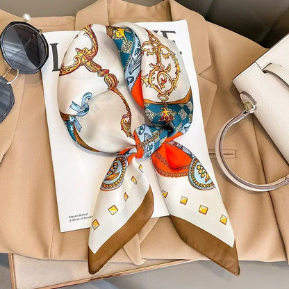 Imen Beauty Silk Scarf & Hairband Set