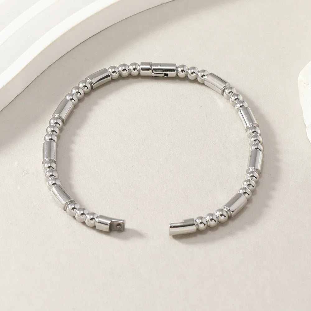 Imen Beauty Stainless Steel Cuff Bracelet