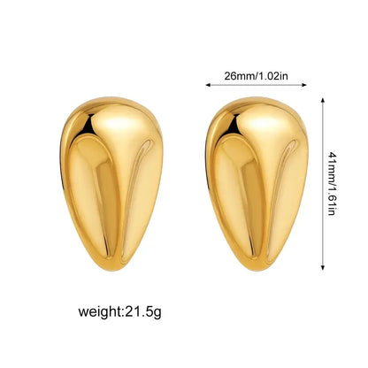 Imen Beauty Gold Geometric Earrings