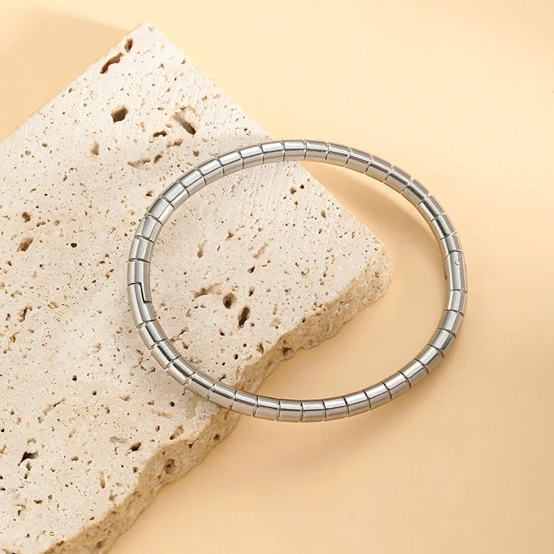 Imen Beauty Stainless Steel Cuff Bracelet