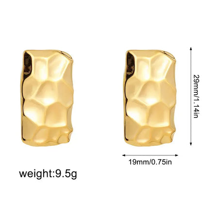 Imen Beauty Gold Geometric Earrings