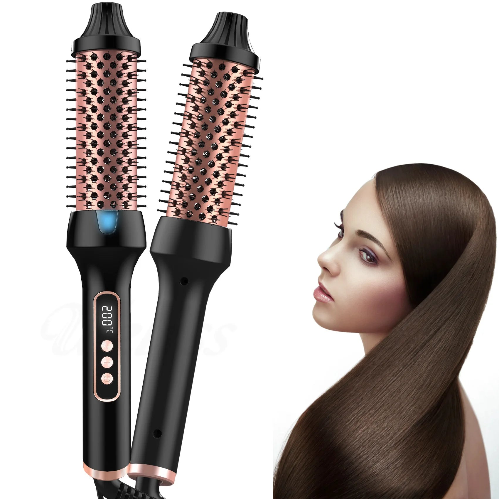 Imen Beauty Heated Styling Brush 3-in-1