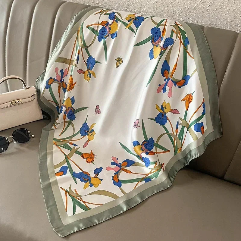 Imen Beauty Silk Scarf & Hairband Set