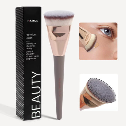 Achieve Flawless Skin with the Flat Round Foundation Brush - Your Essential Makeup Tool for Perfect Blending and Application