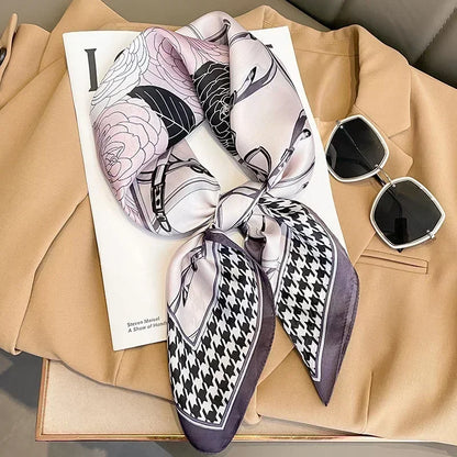 Imen Beauty Silk Scarf & Hairband Set