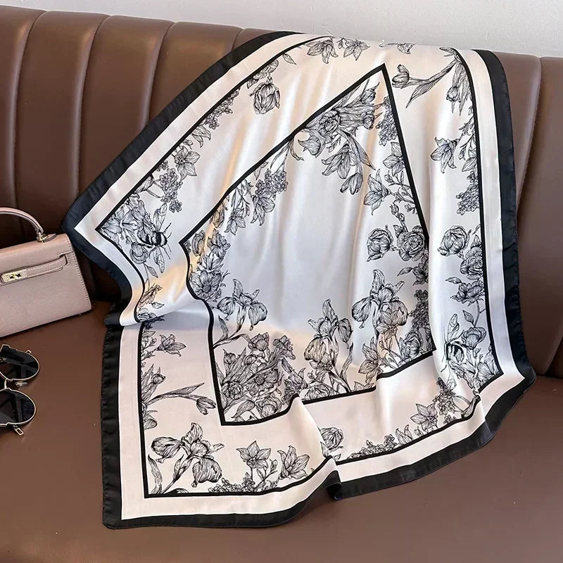 Imen Beauty Silk Scarf & Hairband Set