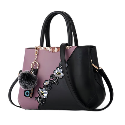 Borsa Fiori Tracolla Bicolore