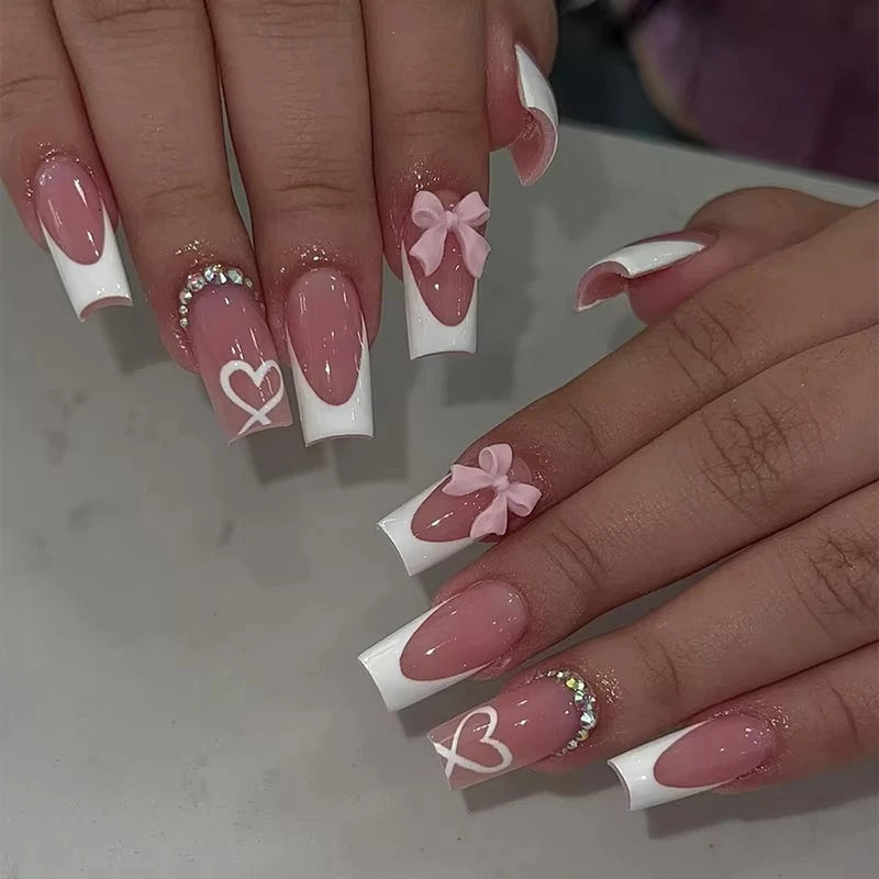 Imen Beauty Bow Press-On Nails