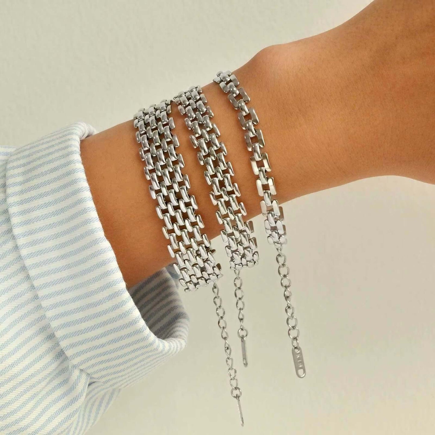 Imen Beauty Gold Plated Watch Strap Bracelet