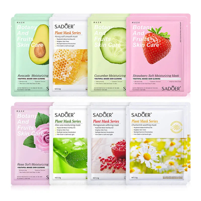 Imen Beauty 8-Piece Plant Face Masks