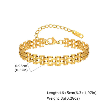 Imen Beauty Gold Plated Watch Strap Bracelet