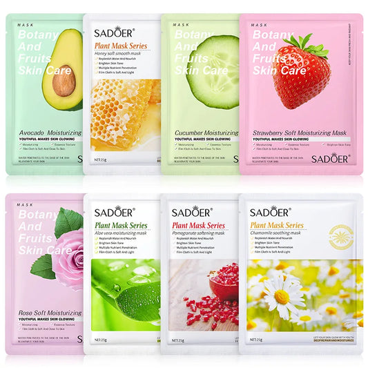 Imen Beauty 8-Piece Plant Face Masks