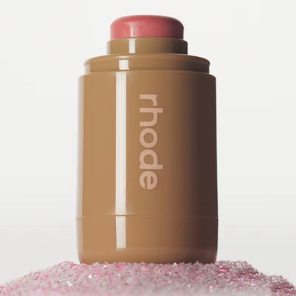 Versatile Makeup Cheek Blush Cream & Lip Gloss Phone Case for iPhone 16/17 - Stylish SALTY TAN Raspberry Espresso Design