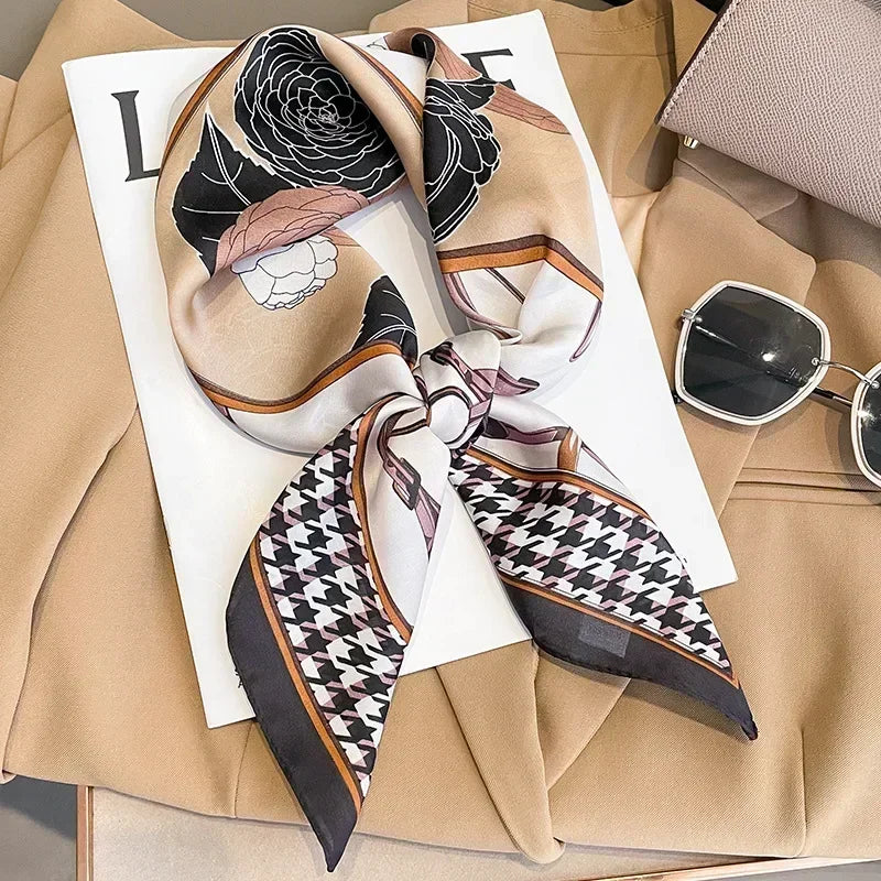 Imen Beauty Silk Scarf & Hairband Set